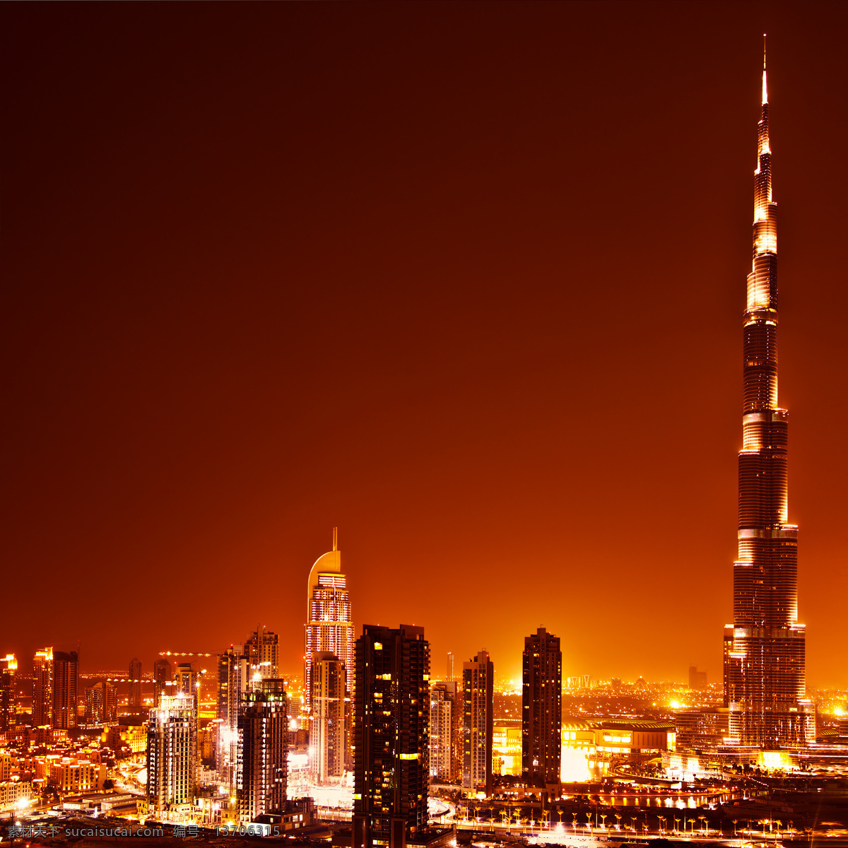 迪拜 阿联酋 摩天大楼 夜景 霓虹灯 繁华都市 高楼大厦 闪烁灯光 都市夜景 城市夜景 旅游景区 城市建筑 城市风光 环境家居
