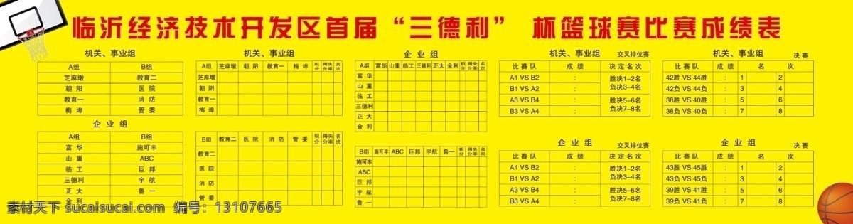 比赛 表格 成绩 分类 广告设计模板 篮球 源文件 运动 比赛成绩 展板 模板下载 篮筐 球赛 展板模板 其他展板设计