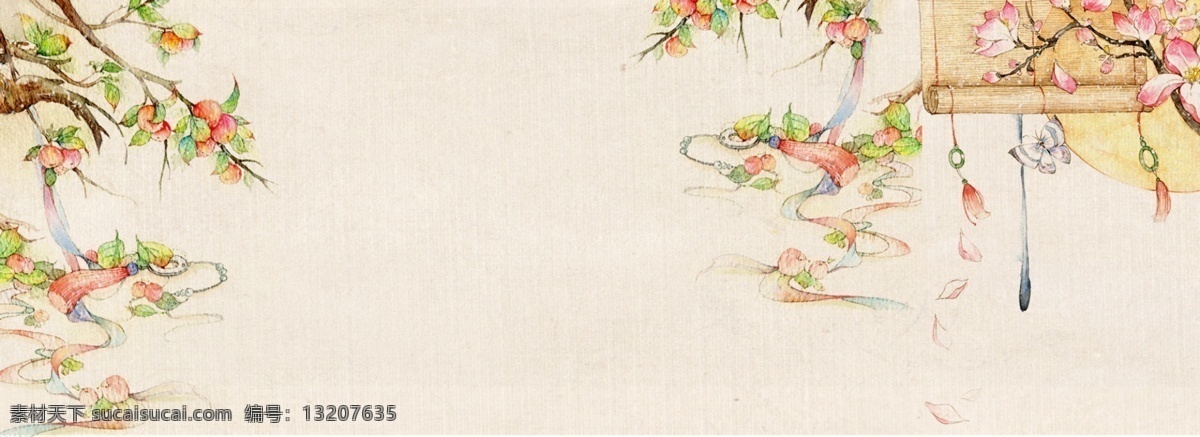 典雅 梦幻 浪漫 古风 背景 复古 中国风 文艺 清新 质感 纹理