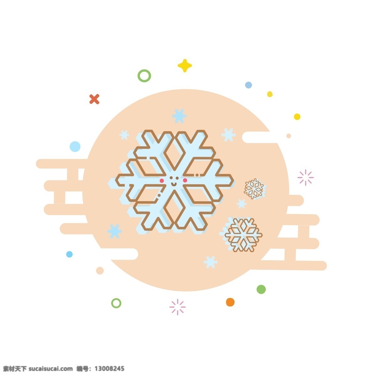 手绘 mbe 风格 小雪 天气 图标 手绘图标 卡通图标 小雪天气 简约 天气图标 小清新 免 扣