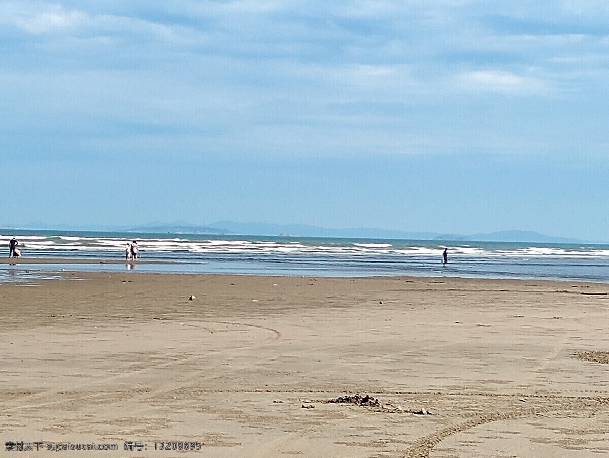 蓝天 白云 大海 海滩 海边 沙滩 自然景观 山水风景