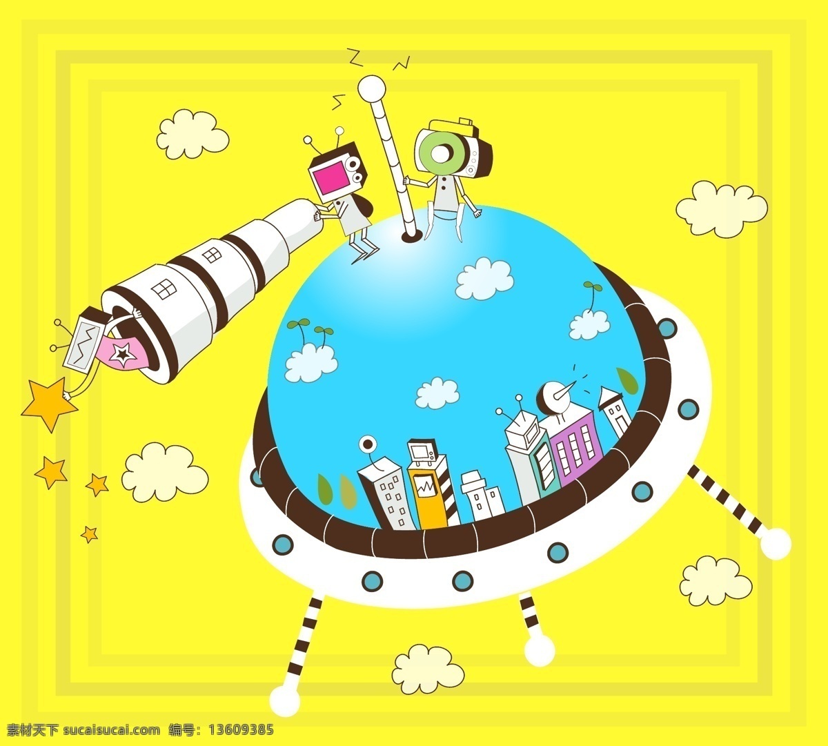 飞船 外星飞碟 宇宙飞船 外星飞船 未来媒体 未来星球 电子设备 儿童插画 未来城市 卡通城市 快乐时光 儿童绘画 儿童 快乐儿童 卡通插画 卡通人物 卡通形象 梦想天空 幼儿绘画 儿童世界 卡通设计 矢量