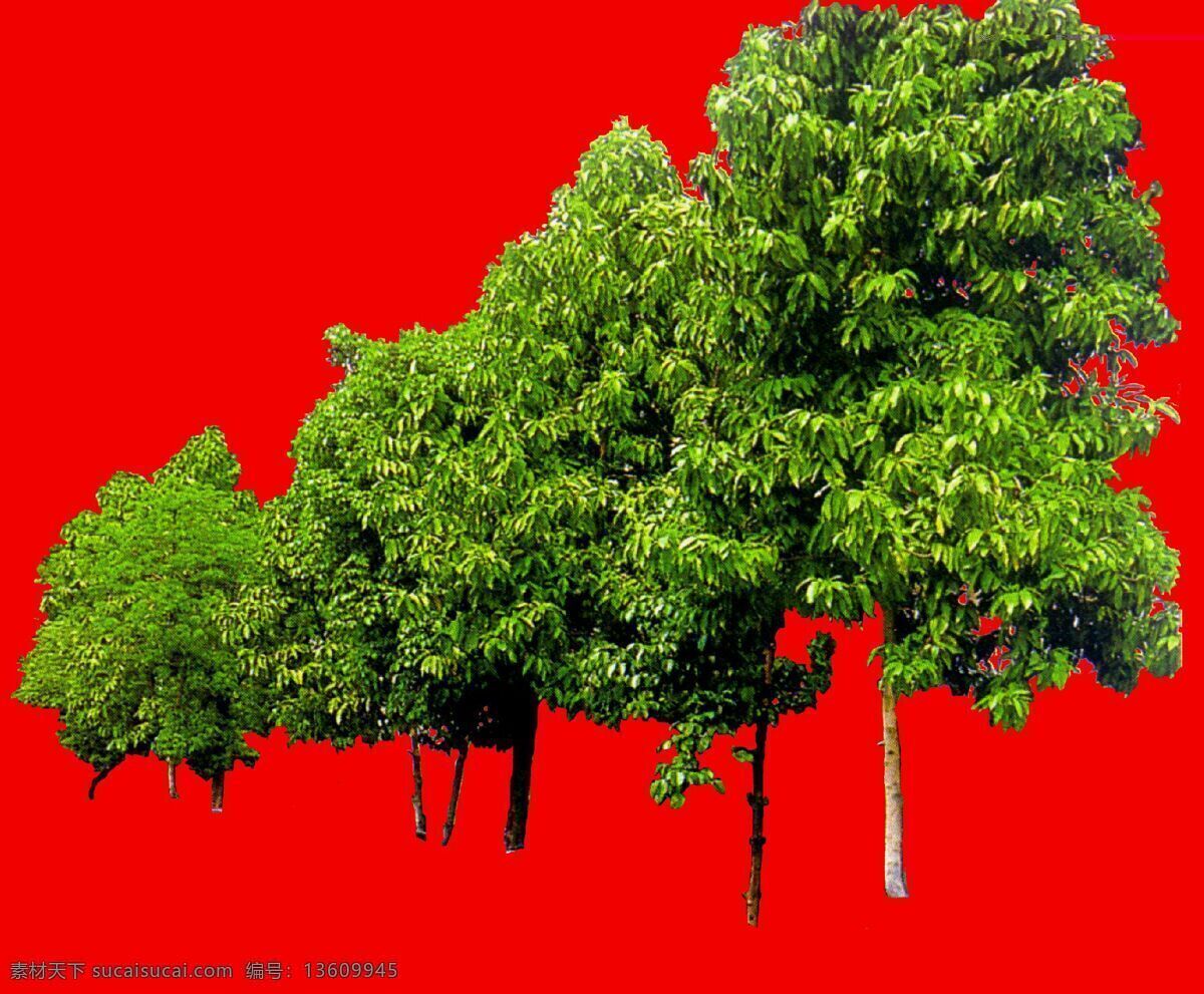 树丛 植物 园林植物 多棵 树群 配景素材 园林 建筑装饰 设计素材 3d模型素材 室内场景模型