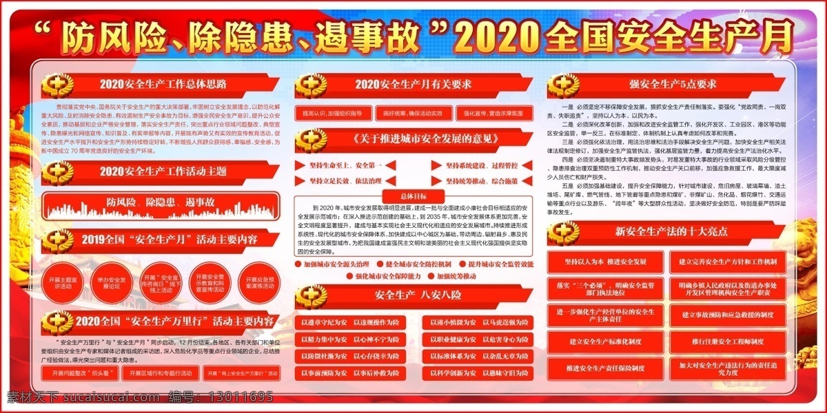 生产月 2020 安全生产 月 安全展板 安全生产月 防风险 除隐患 遏事故 人人有责 分层