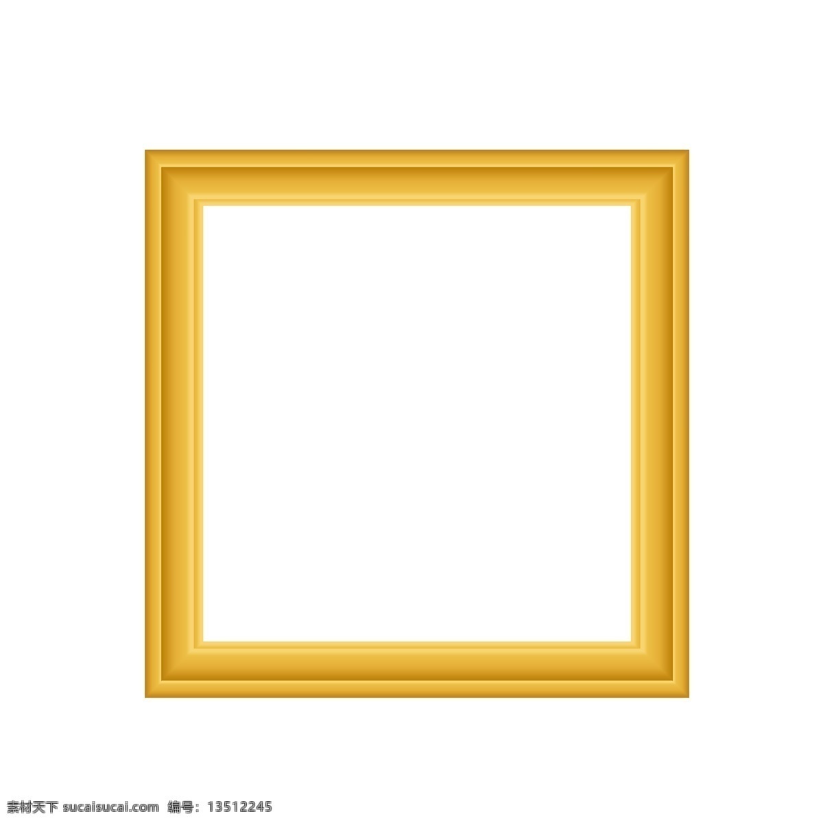 复古 金黄 欧式 华丽 相框 画框 边框 元素 典雅 古典