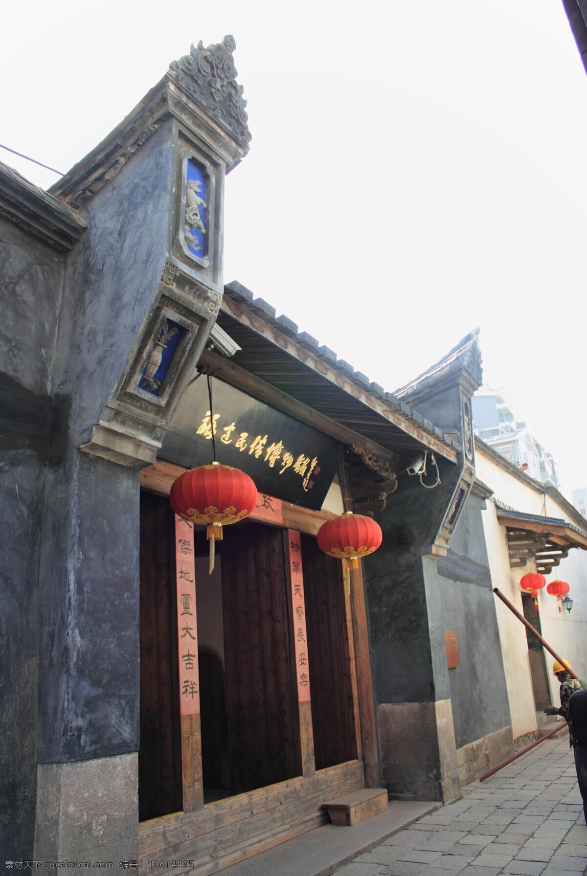 福州市 三坊七巷 建筑 灯笼 大门 飞檐 旅游景点 人文景观 旅游摄影
