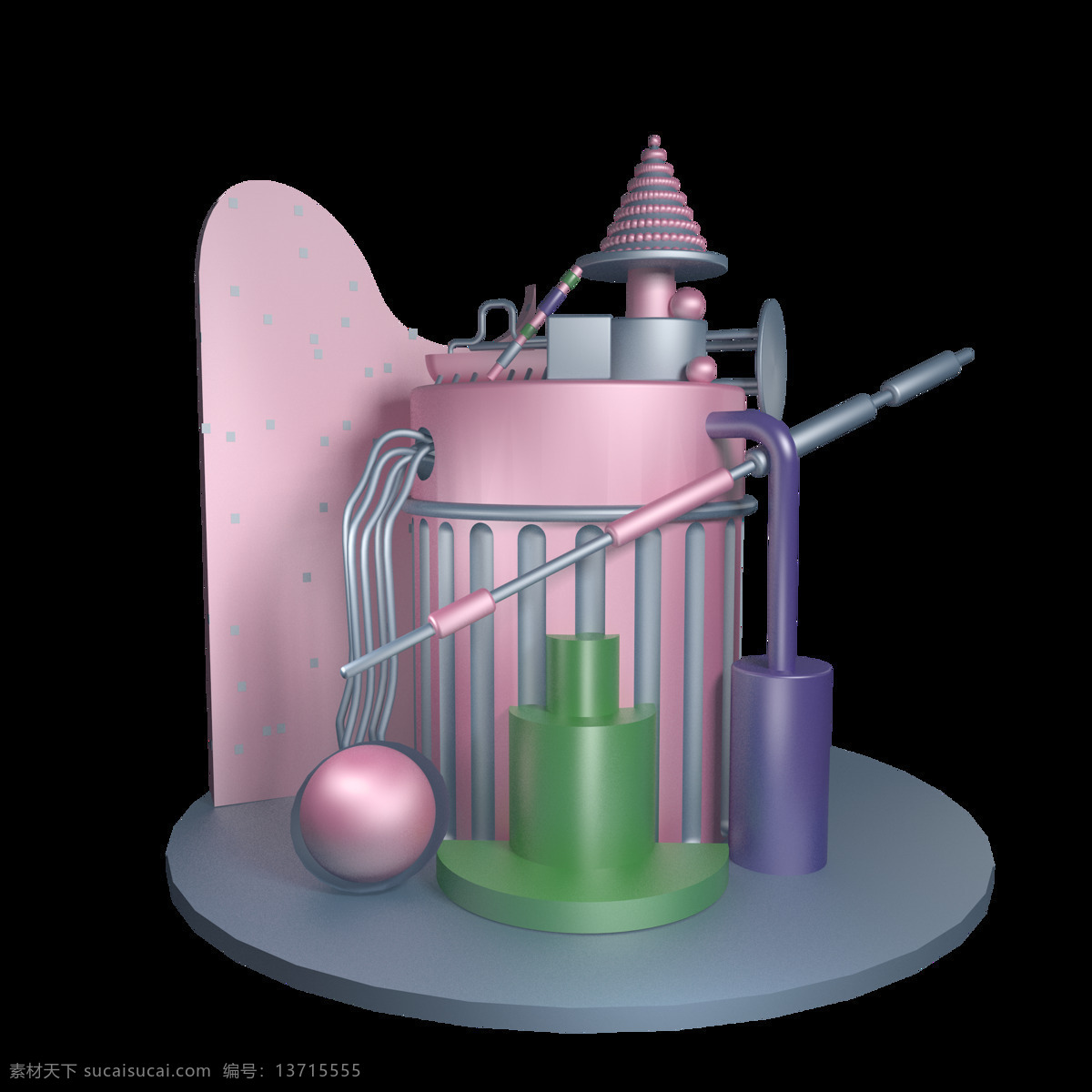 c4d 模型 机器 效果图 电商 效果 建模