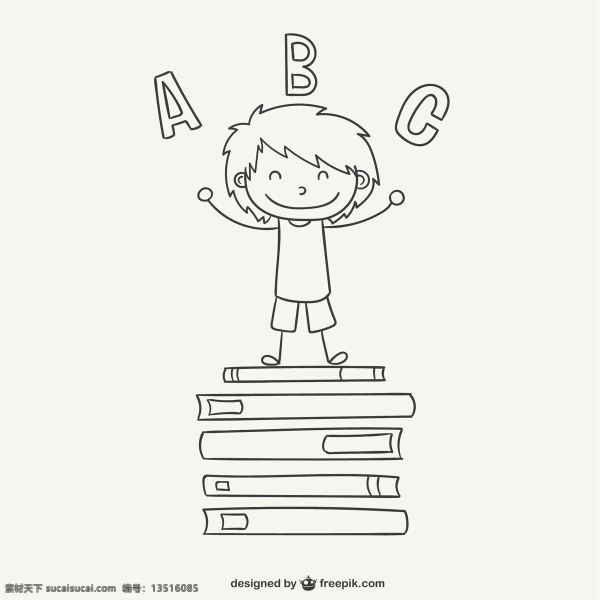 学校孩子涂鸦 学校 儿童 男孩 涂鸦 小学生
