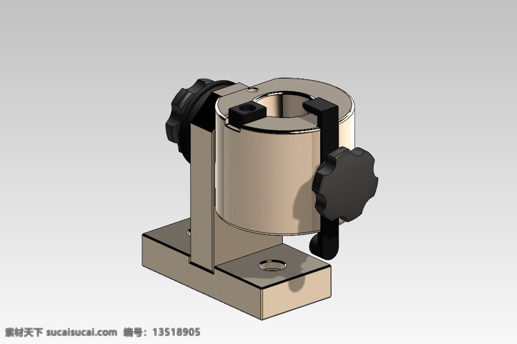 hsk 安装 支架 轧机 持有者 sk 工具 铣削 夹紧 刀柄 3d模型素材 电器模型