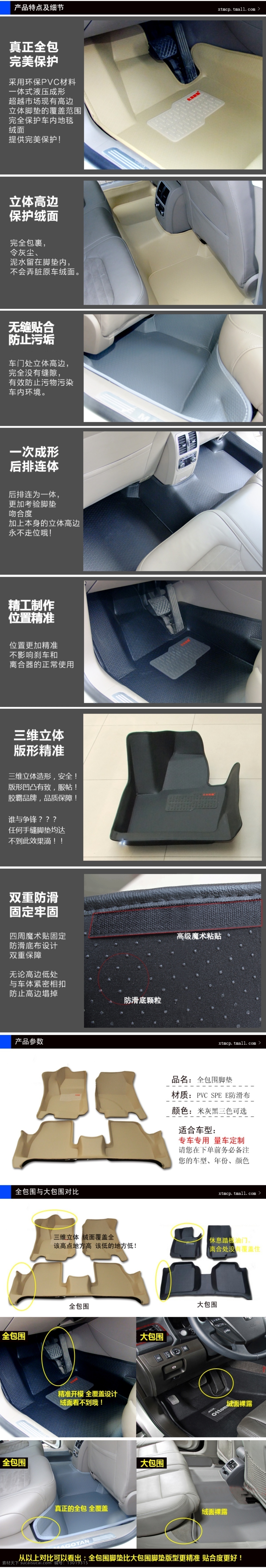 车 内 用品 详情 页 车载 描述 psd源文件 白色