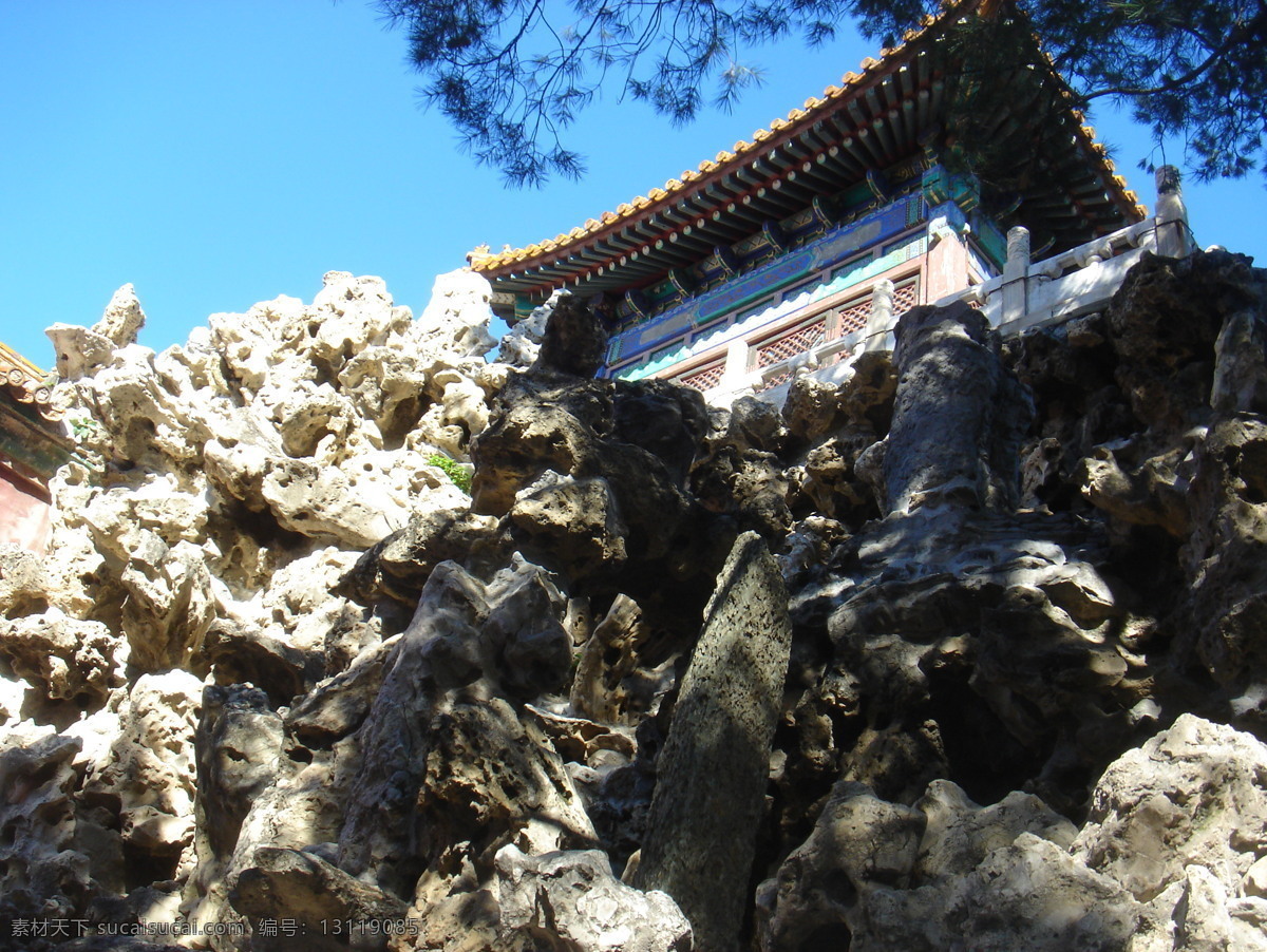 石山 石头 庭院 岩石 幽静 石雕 北京 国内旅游 旅游摄影 黑色