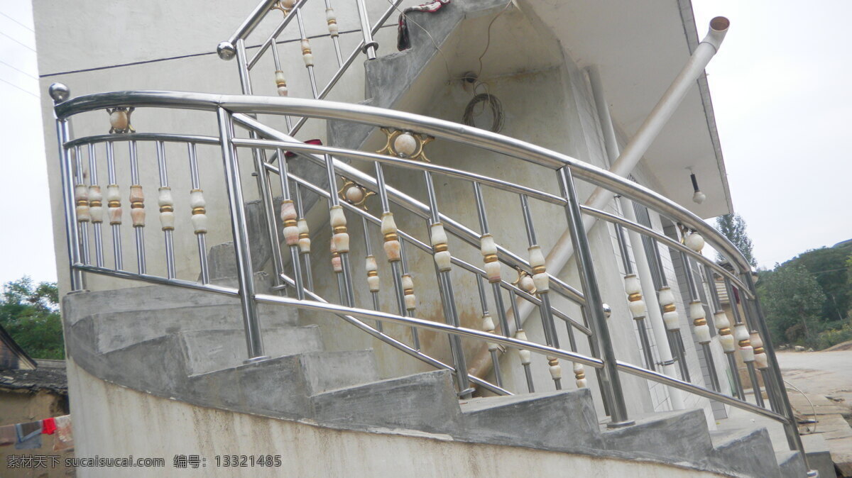 不锈钢扶手 旋转 不锈钢 扶手 建筑摄影 建筑园林