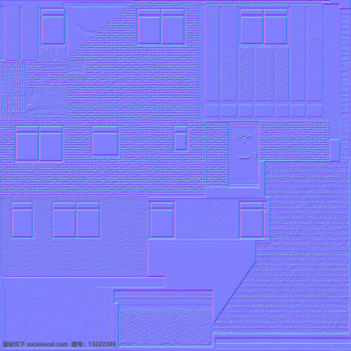 韩式 风格 房屋 模型 3d渲染 韩式风格 建筑模型下载