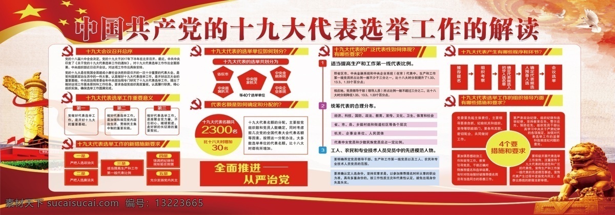 十九大 展板 十九大展板图 十九大展板素 学十九大展板 党建背景 分层