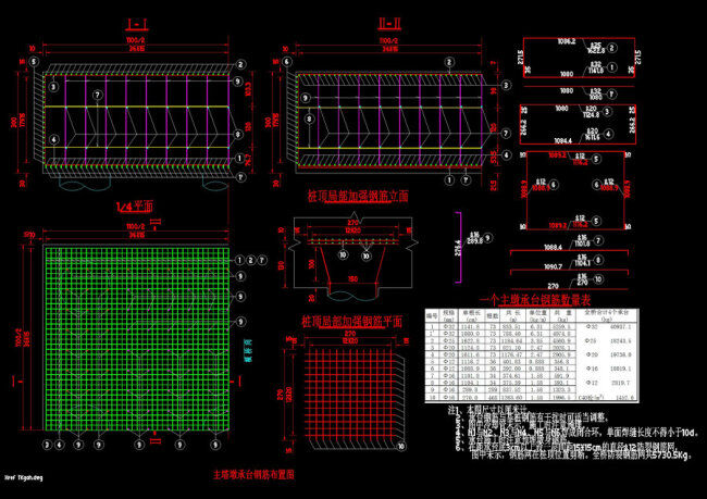 主 塔 墩 承台 钢筋 cad 图纸 cad图纸 别墅 工程图 建筑设计 建筑图纸 源文件 建筑环境设计 建筑施工图 cad素材