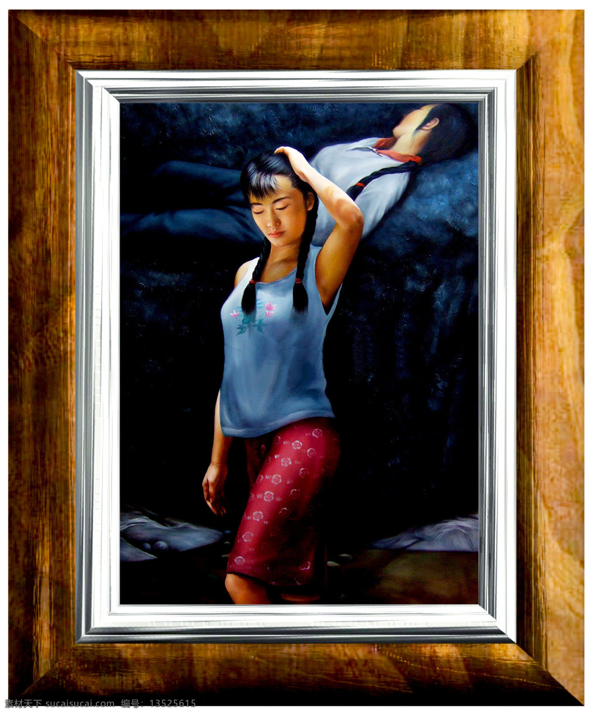东方 美女 油画 肖像 美女油画肖像 人物肖像画 东方女性 写生 人物油画写生 油画艺术 绘画艺术 装饰画 书画文字 文化艺术