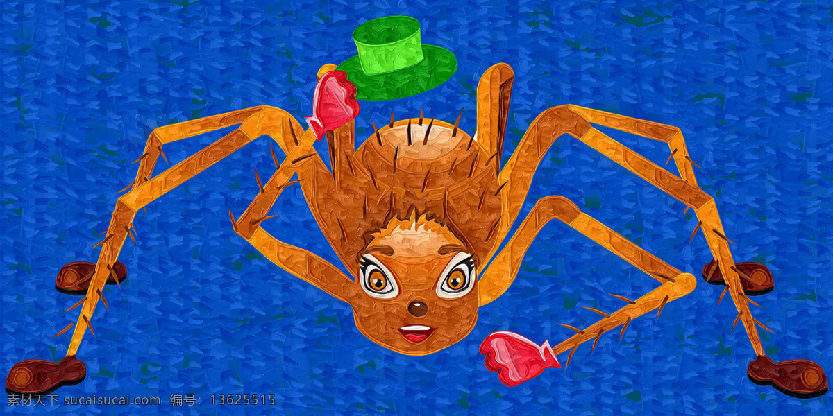 插画 插图 抽象画 抽象油画 儿童读物 儿童画 绘本 绘画书法 蜘蛛 昆虫 卡通 趣味 可爱 生动 艺术 手绘 手绘油画 无框画 艺术画 油画 装饰画 文化艺术 插画集