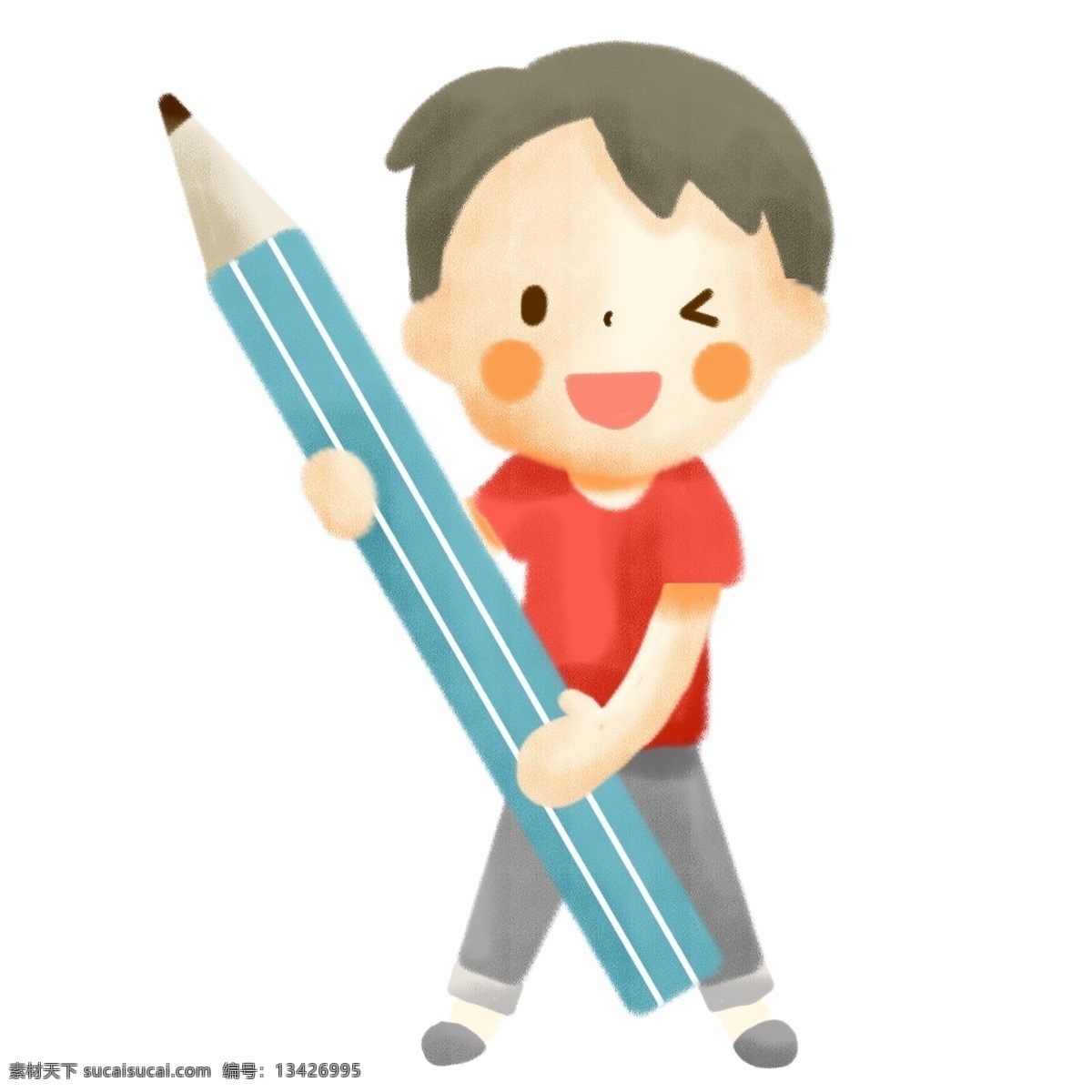 抱 文具 孩子 卡通 手绘 教育 学生 学习 可爱 学校 欢乐 快乐 教育用图 教师 学习气氛 听课 上课 小学生
