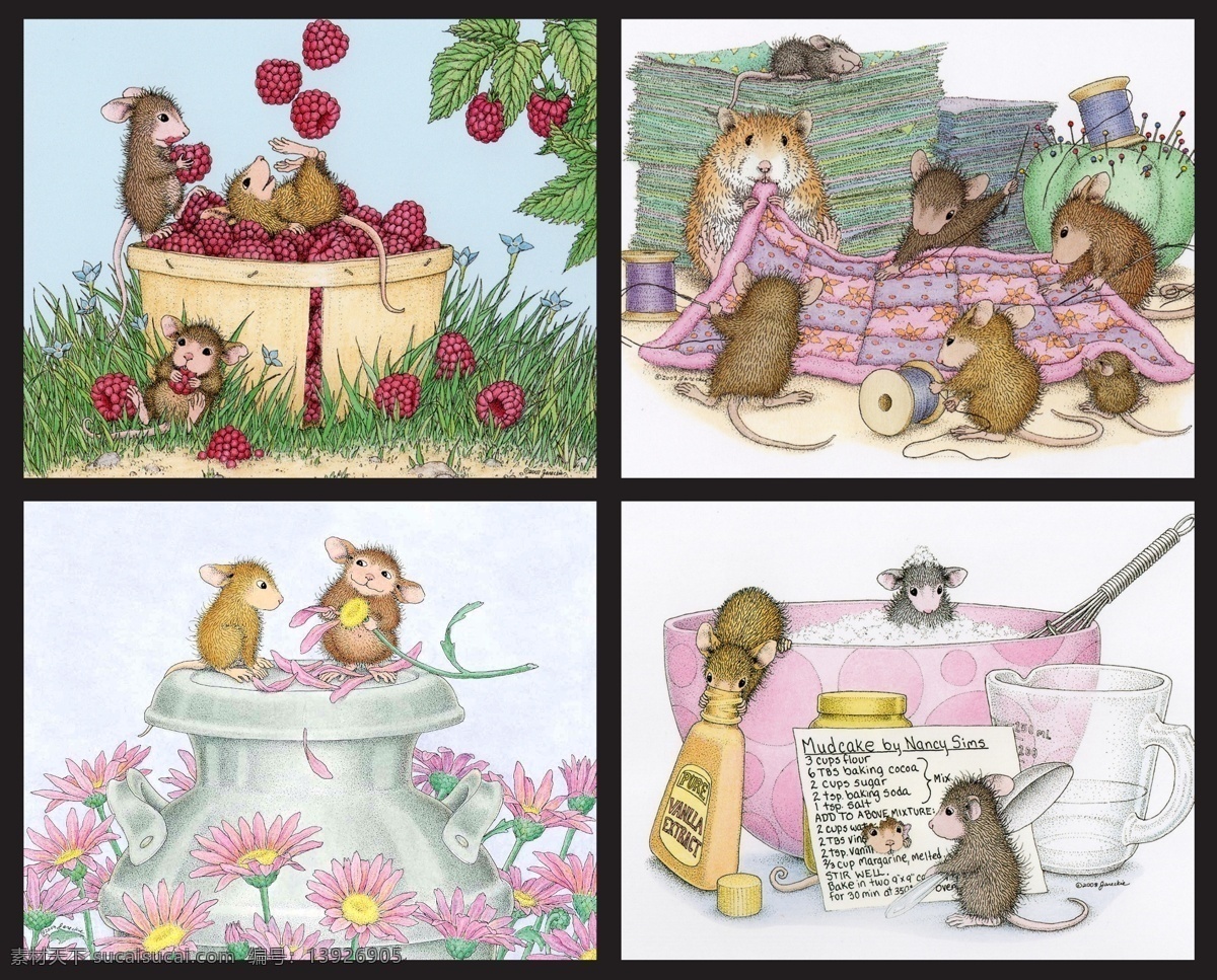 插画 动物 绘画 绘画书法 文化艺术 小老鼠 可爱 小 老鼠 设计素材 模板下载 插画集