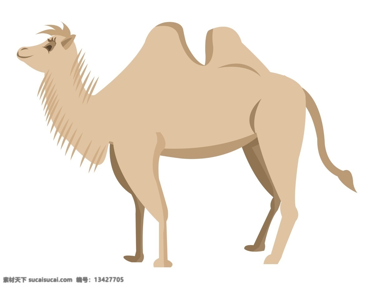 沙漠 骆驼 手绘 插画 沙漠骆驼 骆驼文化 骆驼创意 沙丘 景色 荒漠 沙地 丝绸之路