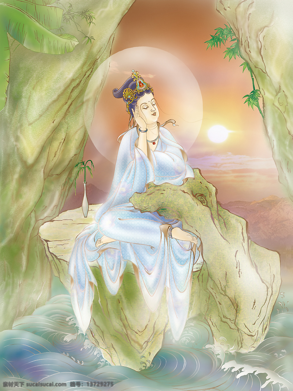 三 十 观音 延 命 三十三观音 延命观音 观世音 文化艺术 宗教信仰 设计图库 国画