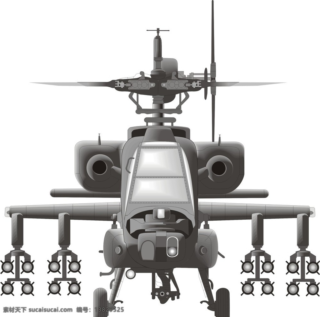 黑鹰战机 直升飞机 矢量 飞机 黑鹰 轮子 玻璃 导弹 螺旋桨 军事武器 现代科技