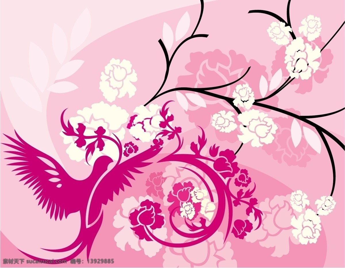 凤凰 花纹 矢量图 其他矢量图