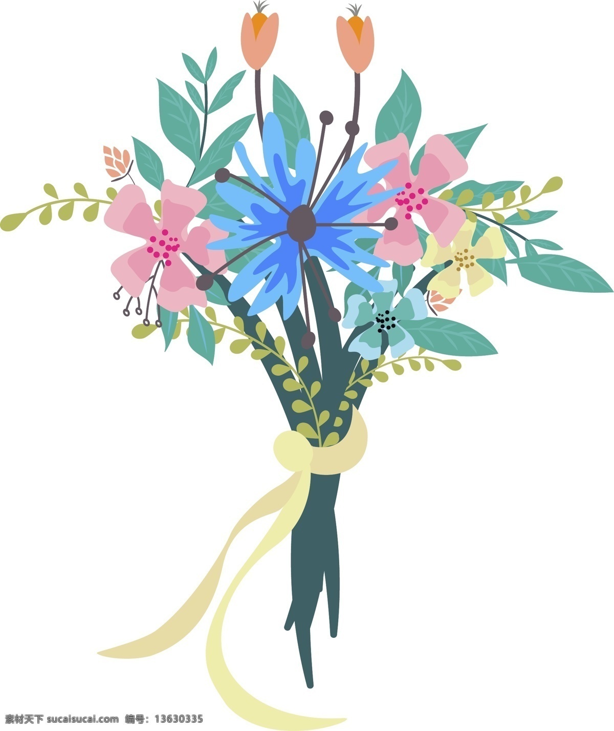 矢量花束 卡通花束图片 矢量图素材 ai素材
