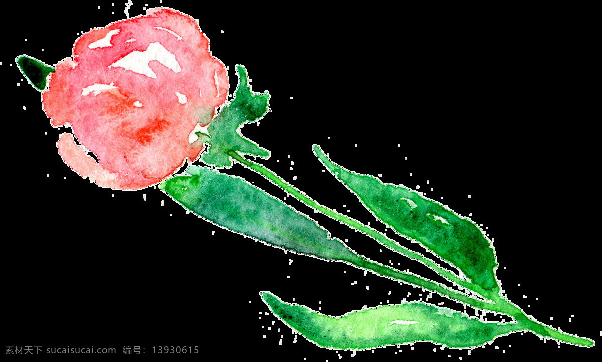 可爱 粉色 花卉 卡通 透明 抠图专用 装饰 设计素材