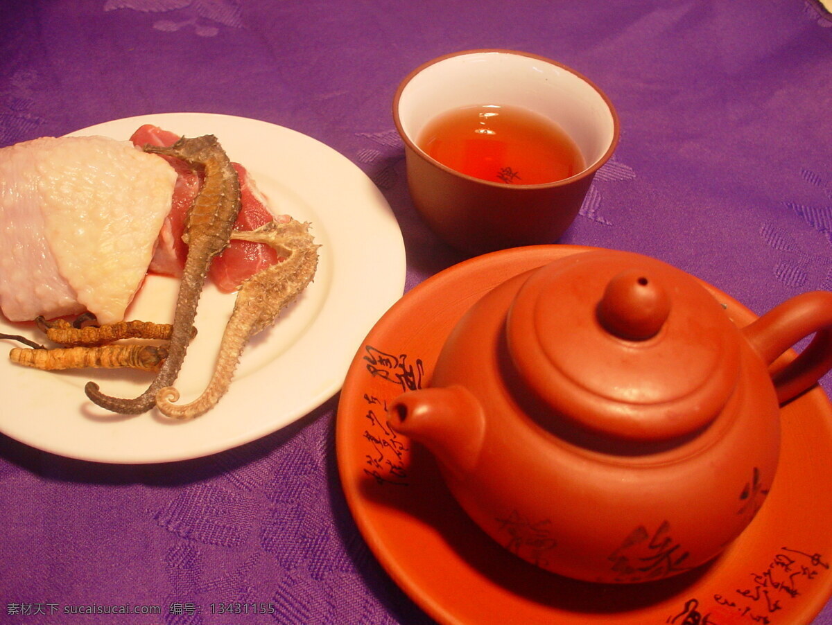 海马 虫草 炖 鹧鸪 食材 养生汤 汤类 美味 菜肴 中华美食 餐饮美食 食物