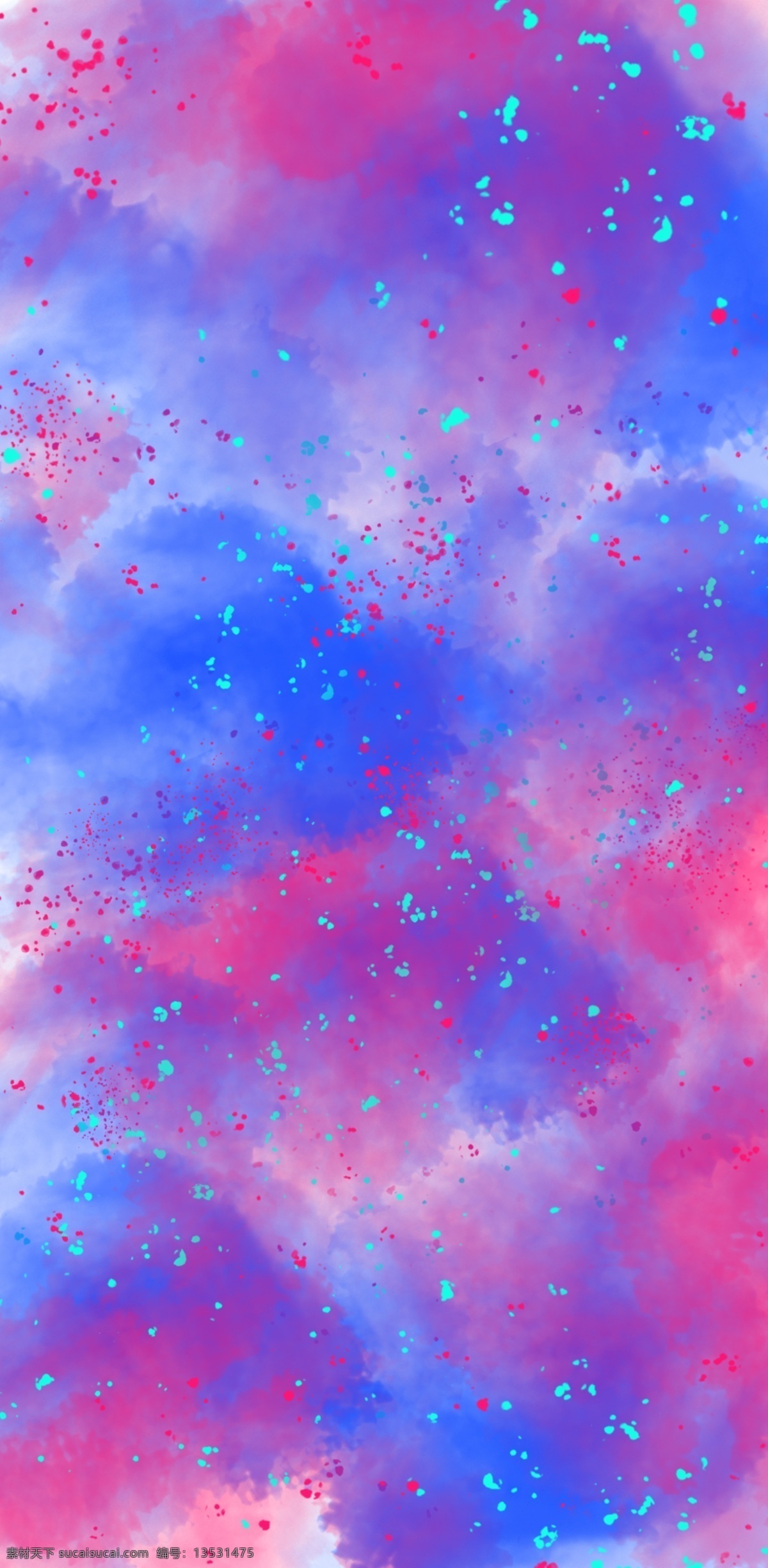 原创 撞 色 星空 小清 新手 机壳 星空系 撞色 蓝色 粉色 星光 合作素材 电子机械包装