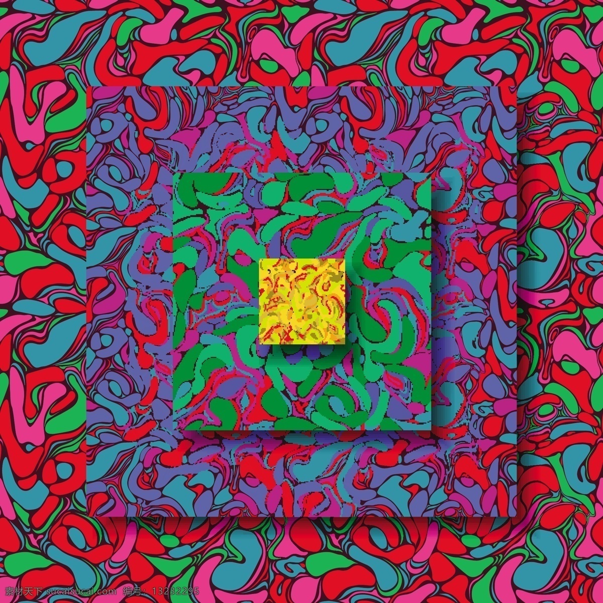 油彩 花纹 层叠 背景 矢量图 涂鸦 其他矢量图