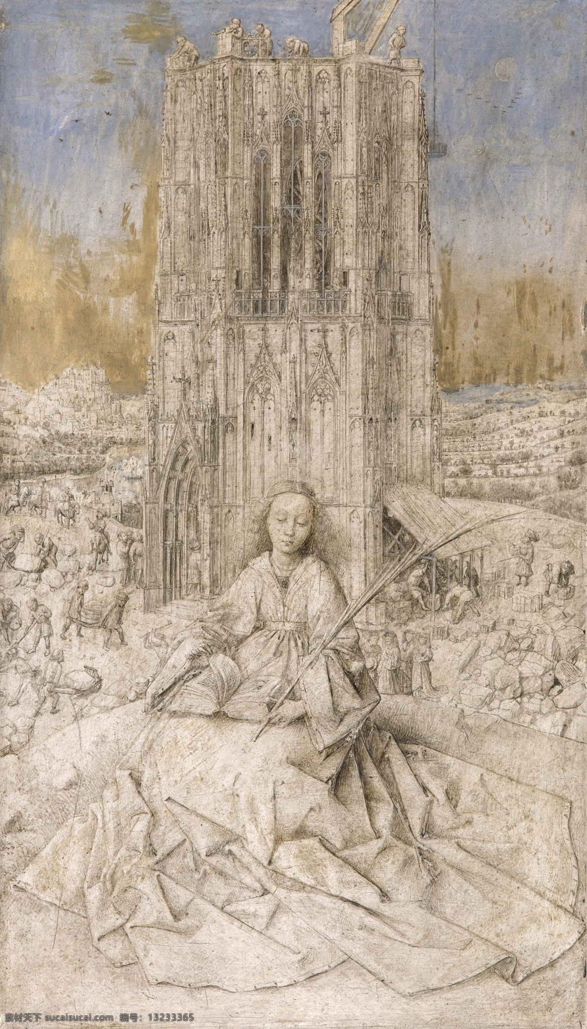 d 大师 画家 古典 画 建筑 景物 装饰画 油画 barbara saint eyck van jan 人物 高清 西方 国外 现代 家居装饰素材