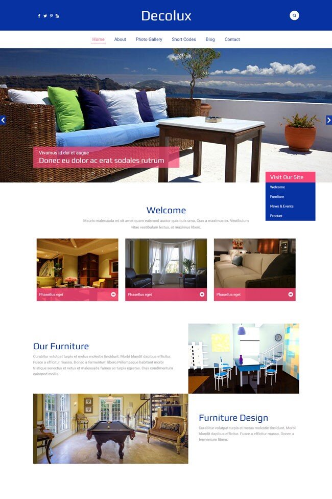 家具 销售 网页素材 网页设计 html htmljs 白色