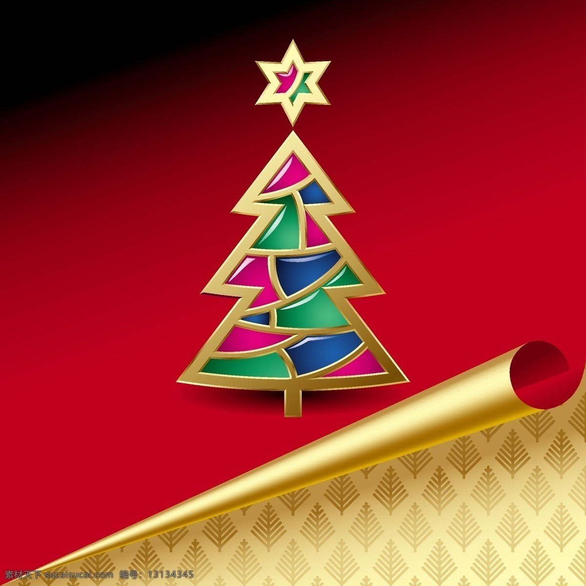 摘要 玻璃 圣诞树 背景 web 彩色玻璃 插画 创意 高分辨率 角 接口 免费 病 媒 生物 时尚 独特的 原始的 高质量 图形 质量 新鲜的 设计新的 ui元素 hd 元素 详细的 红色的 金 圣诞节 弯曲的角 卷曲的 摘要树 明星 丰富多彩 psd源文件