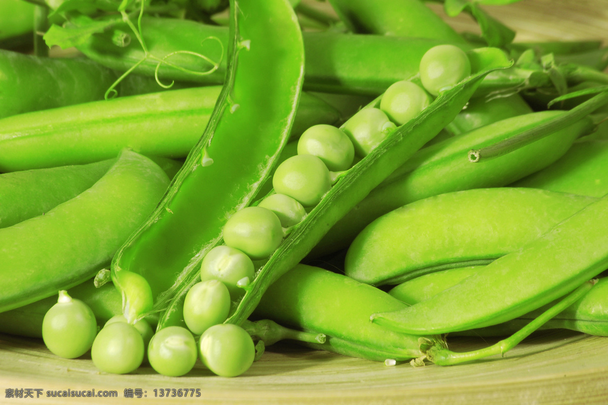新鲜豌豆 新鲜蔬菜 豌豆 豆角 扁豆 水果蔬菜 餐饮美食 绿色