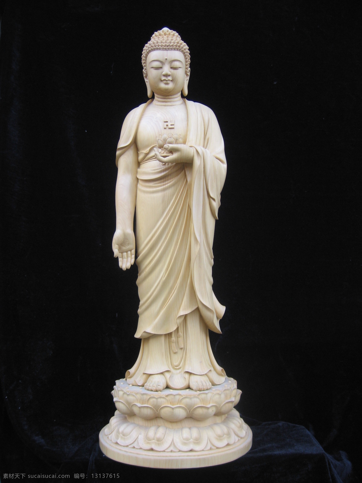 阿弥陀佛 西方极乐 佛教 佛像 木雕 宗教信仰 文化艺术