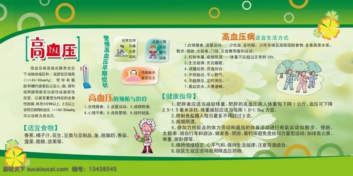 高血压 医院展板 医院制度 医院文化 社区 健康 宣传栏 高血压症状 高血压病预防 绿色展板 高血压健康 展板模板 广告设计模板 源文件