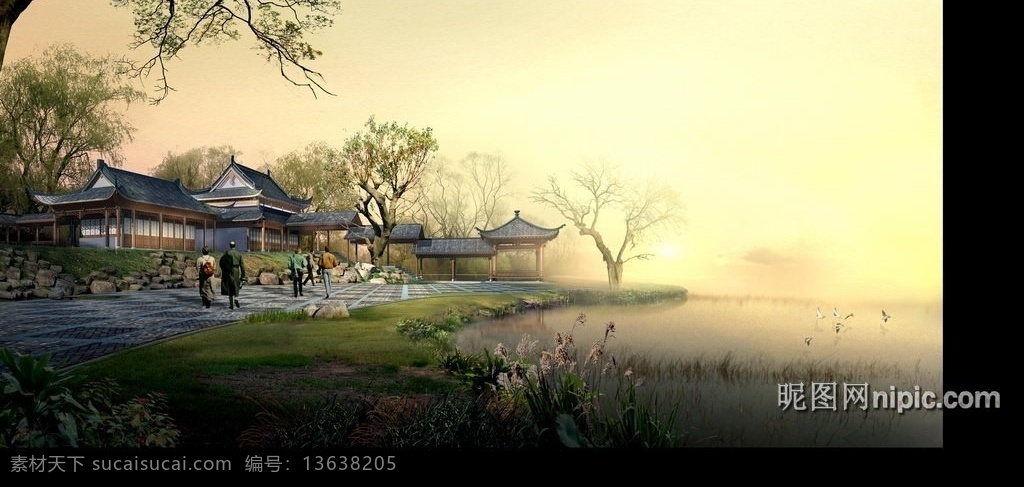 古代 园林景观 效果图 楼盘 住宅 小区 绿化 房地产 景观园林设计 园林设计 设计欣赏 规划设计 分层 园林 园林效果图 开发 psd素材 其他psd 源文件库