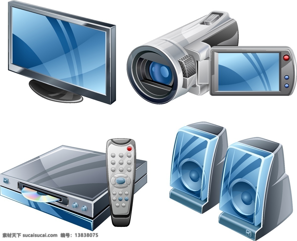 数码电器 数码 电器 电脑 摄影机 cd机 音箱 多媒体 现代科技 数码产品