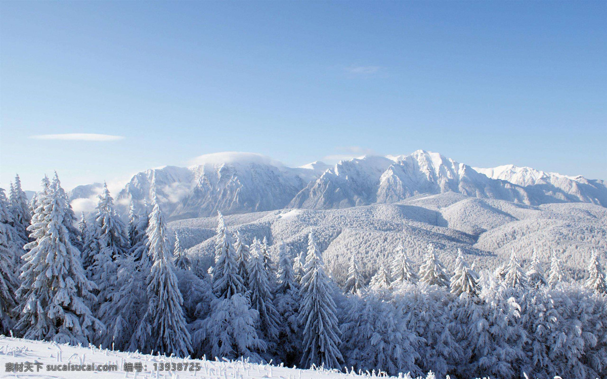 雪地山林图片 雪景风光 雪山 雪地 雪景唯美 雪景雪地 自然景观 自然风景