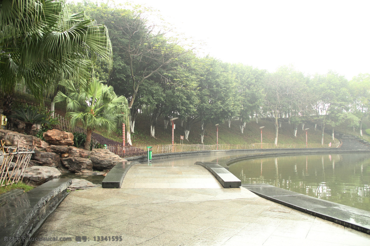 风景 风景树 公园 公园风景 湖 湖水 建筑园林 千 灯 一角 千灯湖公园 自然风景 树木 公园一角 园林建筑 家居装饰素材 灯饰素材