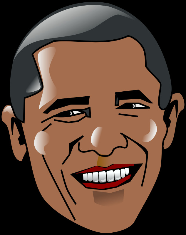 巴拉克 奥巴马 总统 编辑选择 面对 的人 插画集