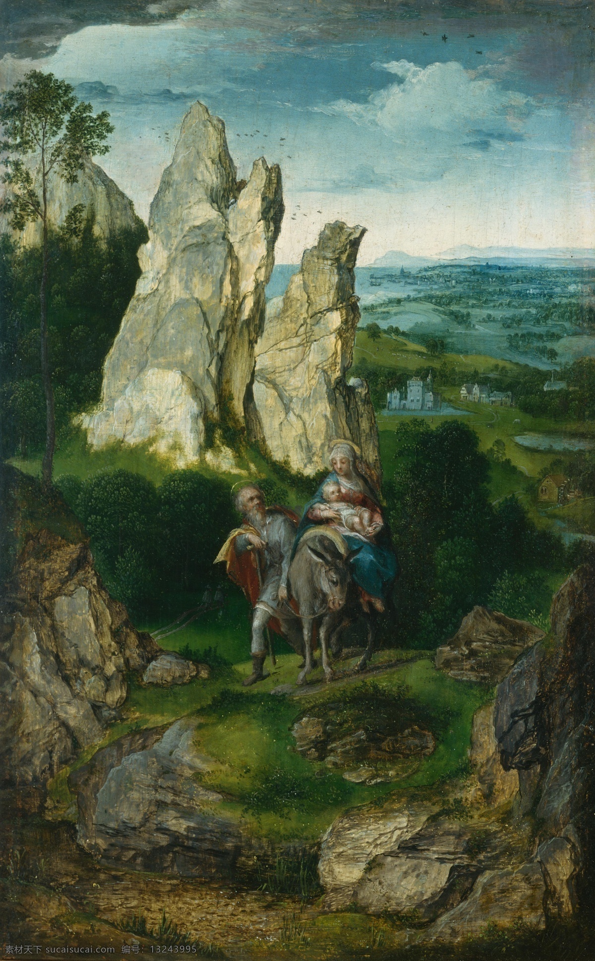 netherlandish 静物 花卉 油画 超 写实主义 patinir joachim of follower 盆景 写实 名家 酒店 装饰画 装饰素材