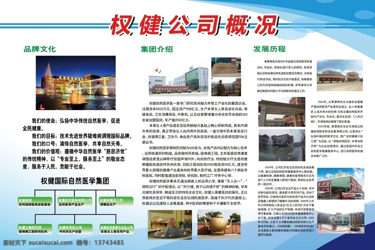 权健公司概括 权健 公司 概括 景区 表格