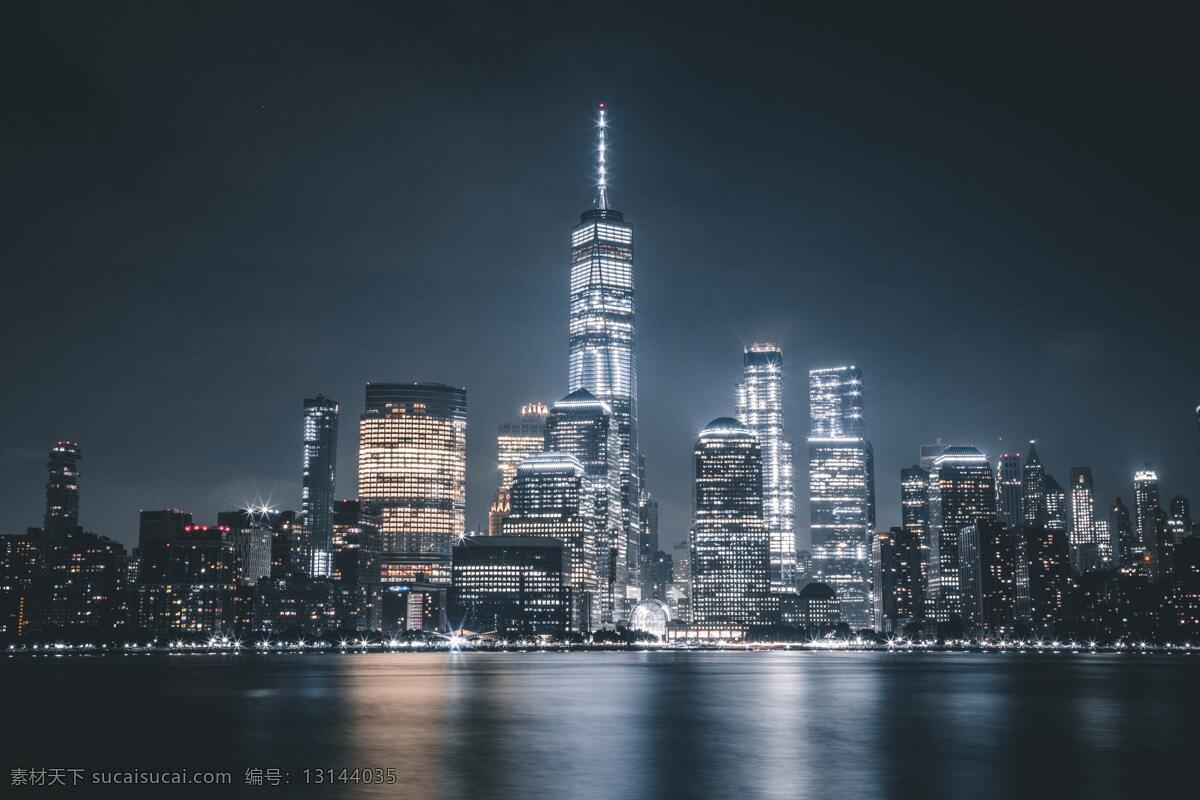 城市夜景景观 城市夜景 建筑景观 城市建筑 高楼大厦 商务中心 写字楼 繁华都市 旅游摄影 人文景观