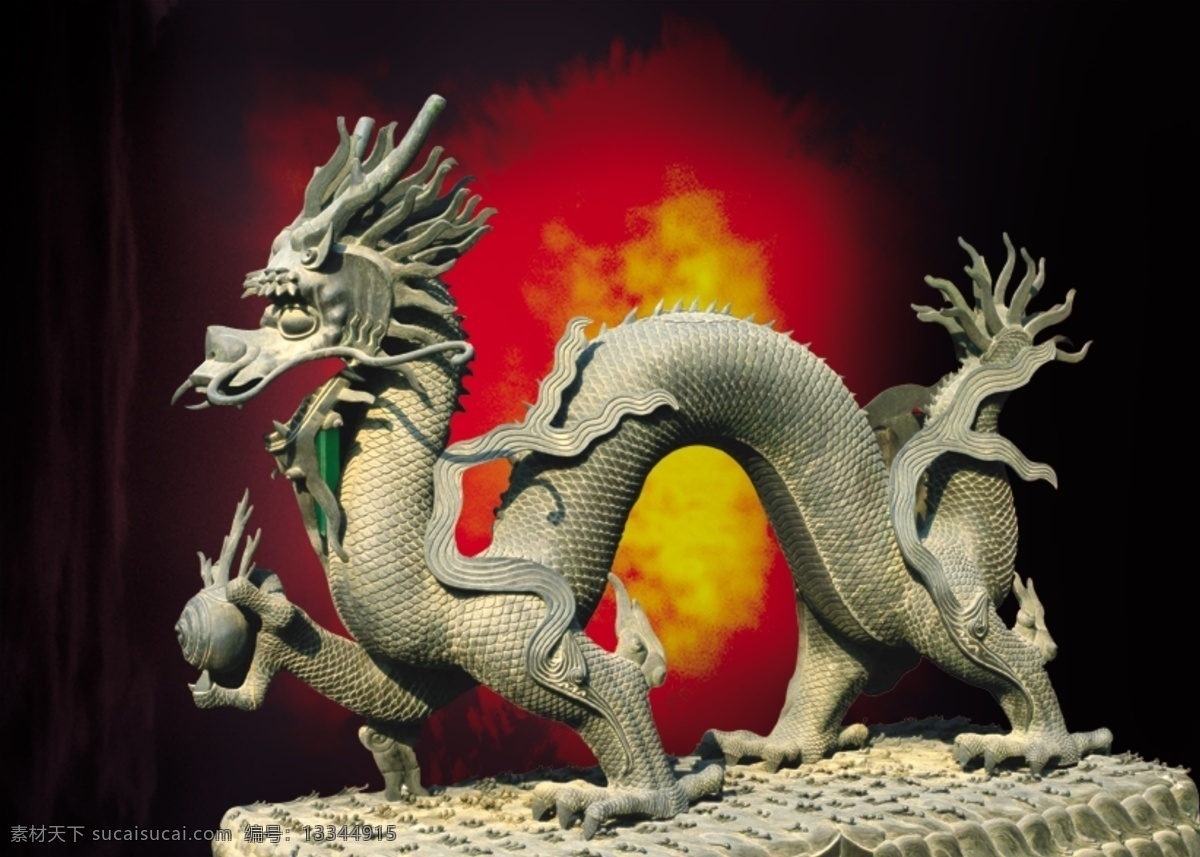 龙 古典 黑色