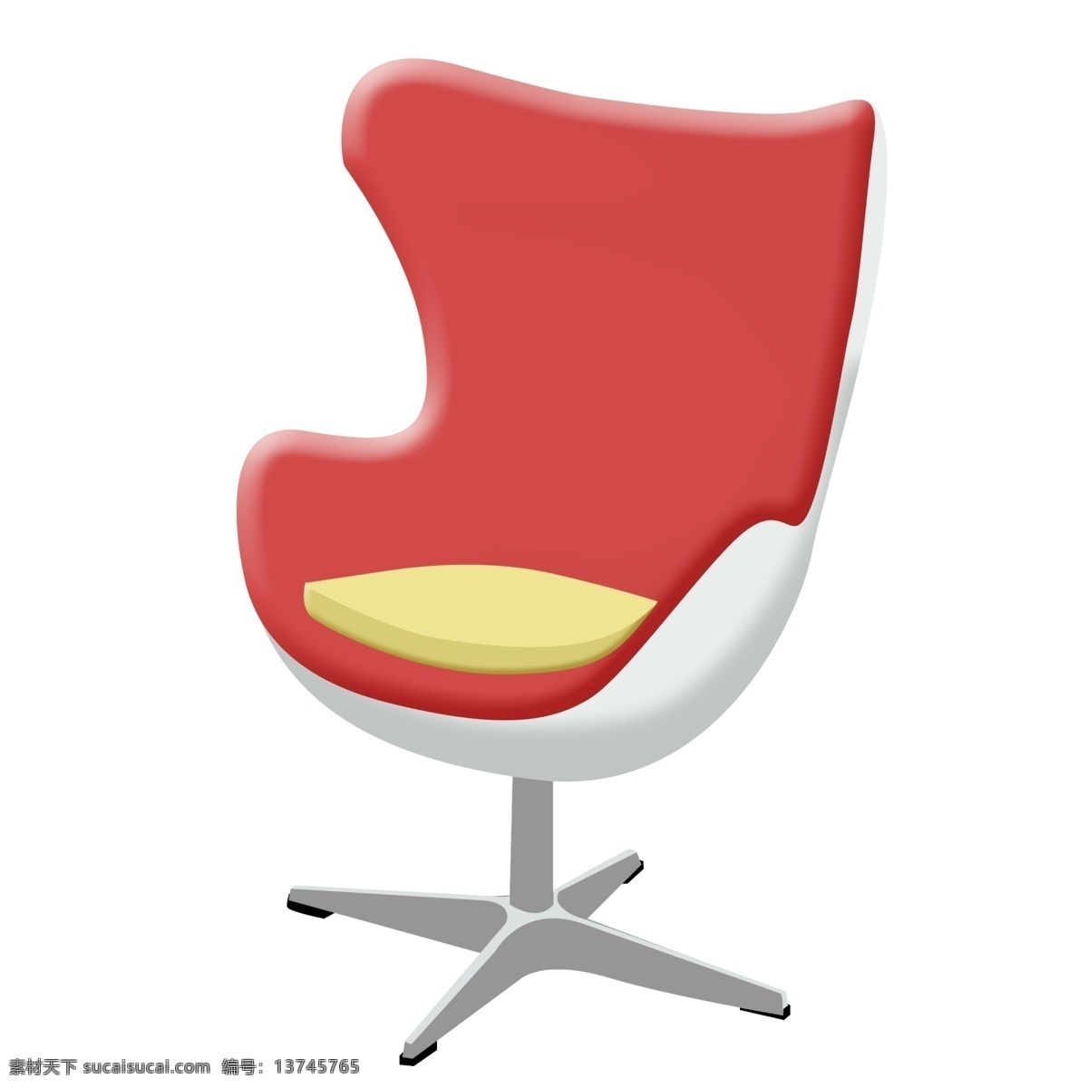 红色 椅子 装饰 插画 红色的椅子 转轮椅子 漂亮的椅子 创意椅子 立体椅子 卡通椅子 家具椅子