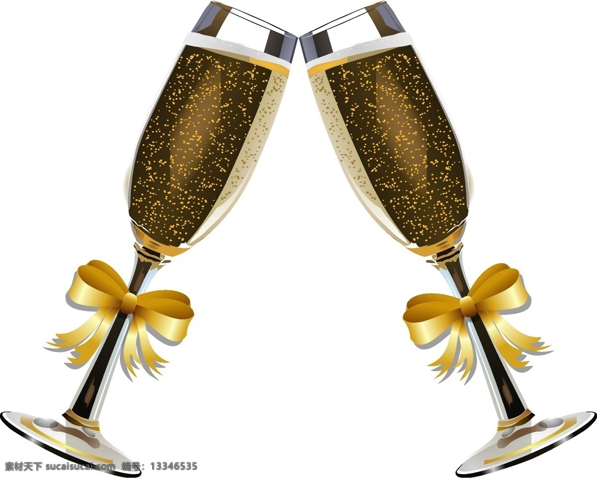 香槟 酒 庆祝 喜庆 婚礼 活动 蝴蝶结 杯子 酒杯 杂七杂八 生活百科 生活用品