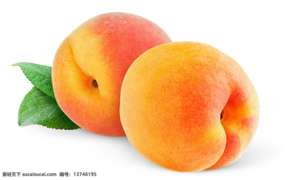 产品实物 带叶子的桃子 高清图片 黄桃 美味水果 新鲜 油桃 水果 高清桃子 生物世界